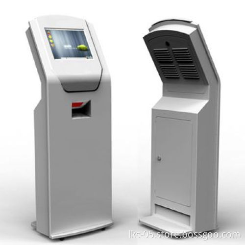 Scan bar-code kiosk with 17-inch LCD touchscreen and WiFi PC inside